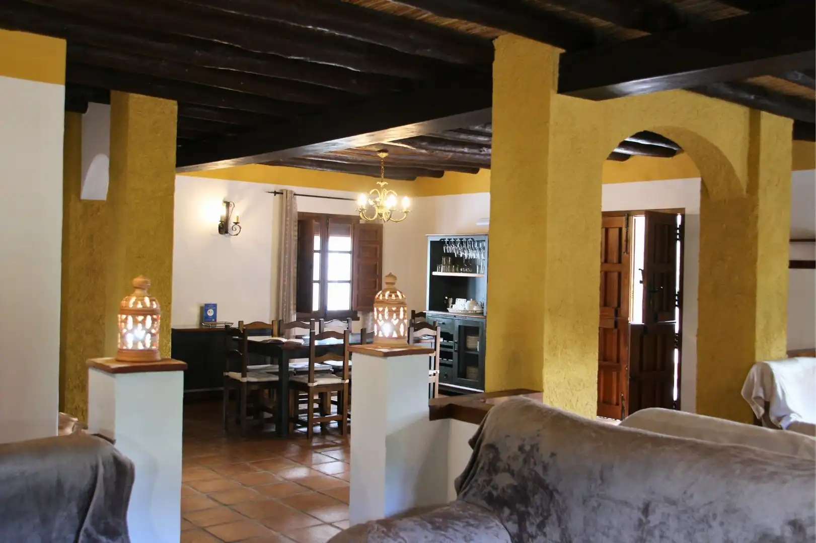 Dining room of Houses for sale in Guaro  with Air Conditioner, Heating and Private garden