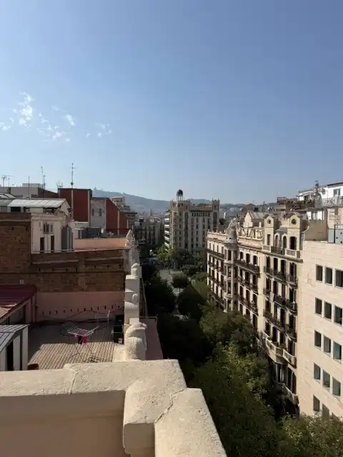 Vista exterior de Piso de alquiler en Barcelona con Aire acondicionado, Parquet y Terraza