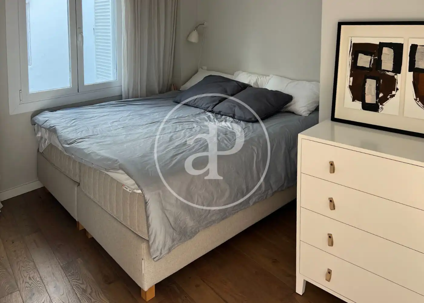 Schlafzimmer von Wohnung zur Miete in  Palma de Mallorca mit Klimaanlage, Heizung und Terrasse
