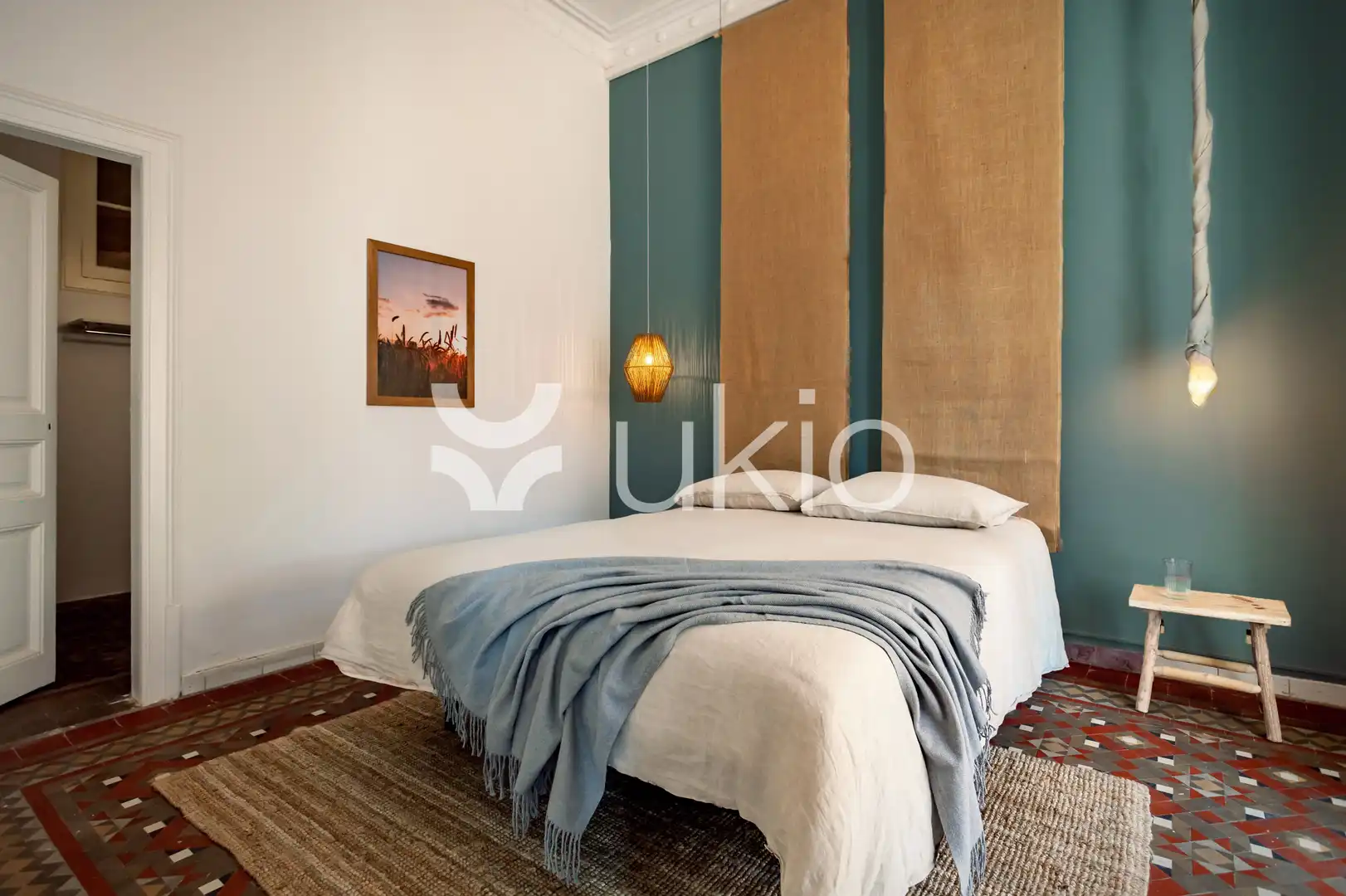 Dormitori de Apartament de lloguer en Barcelona amb Terrassa, Moblat i Forn