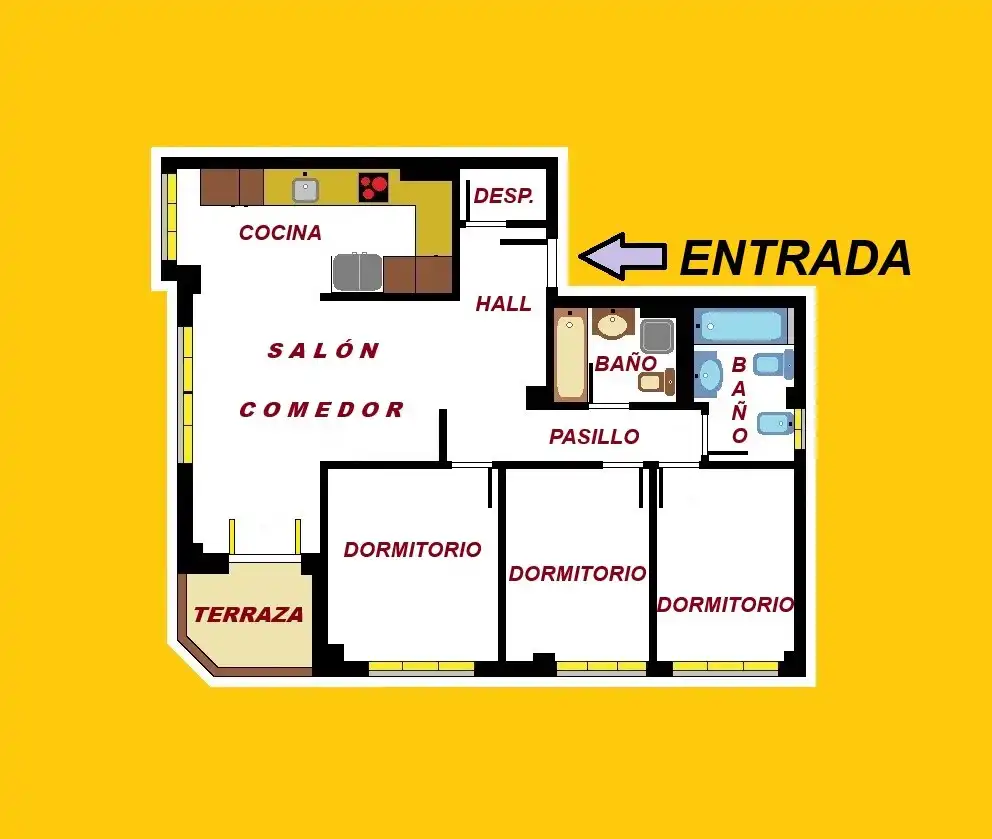 Piso en venta en Gijón  con Calefacción, Parquet y Terraza