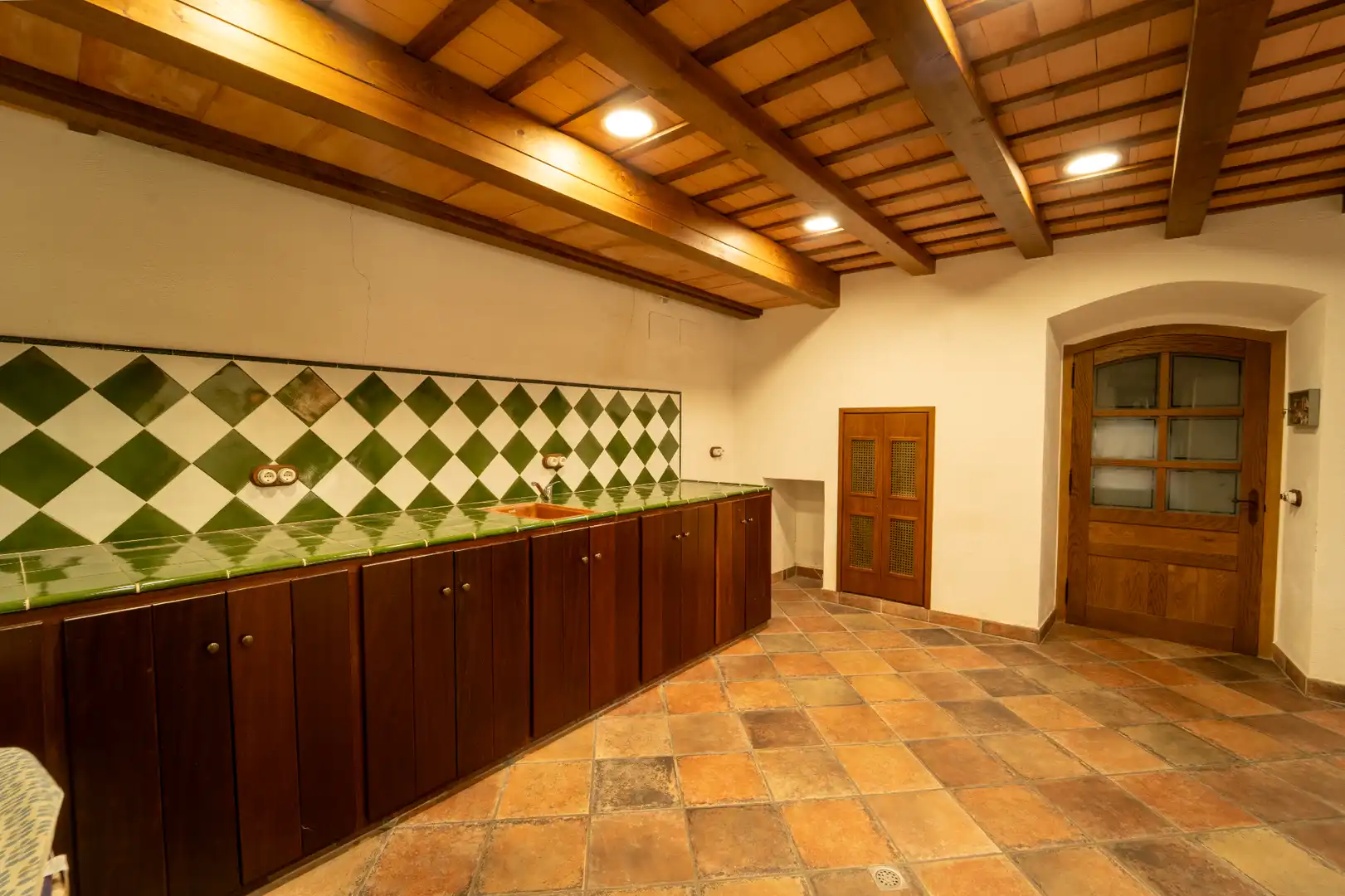 Cocina de Finca rústica en venta en Sant Joan de Mollet con Aire acondicionado, Calefacción y Jardín privado