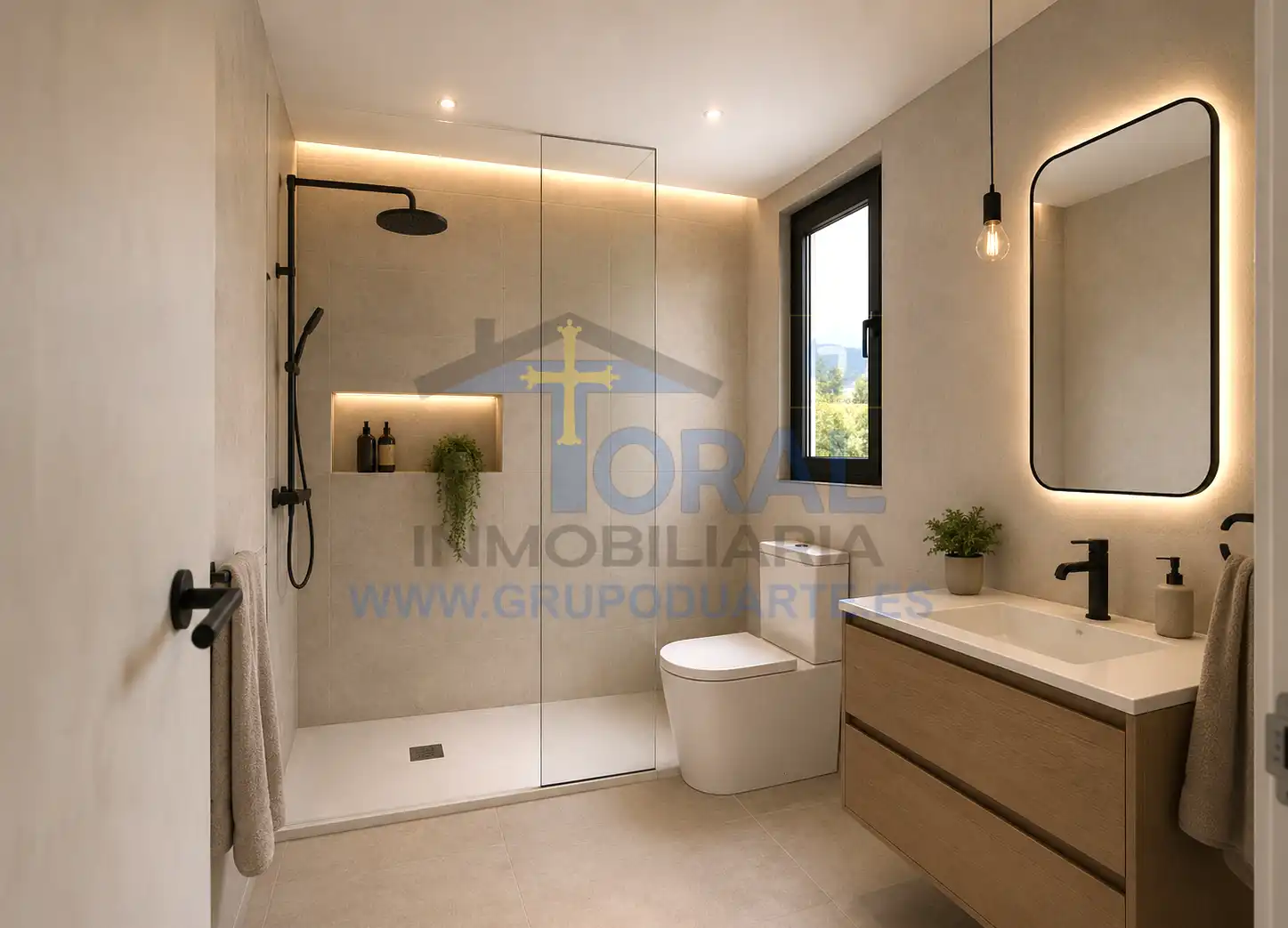 Baño de Casa o chalet en venta en Gijón  con Calefacción, Jardín privado y Terraza
