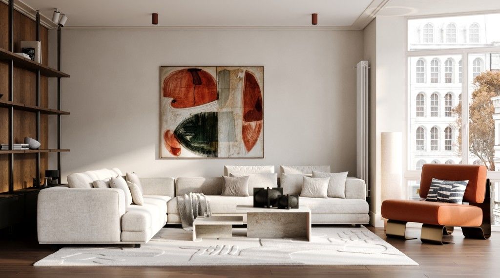 Sala d'estar de Apartament en venda en  Barcelona Capital amb Aire condicionat, Calefacció i Parquet
