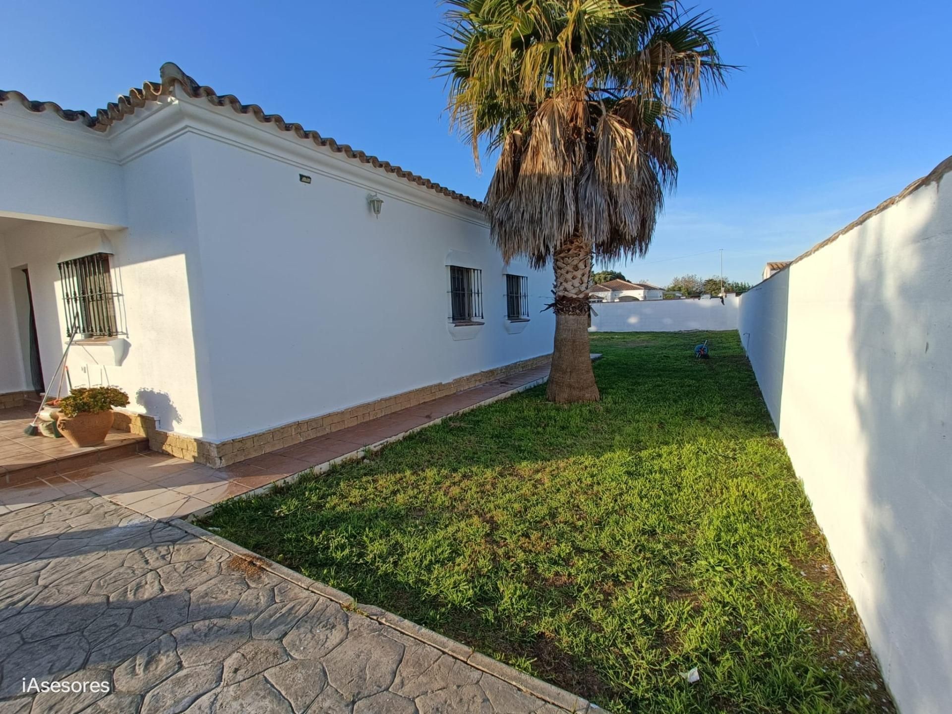 Vista exterior de Casa o xalet en venda en Chiclana de la Frontera amb Jardí privat