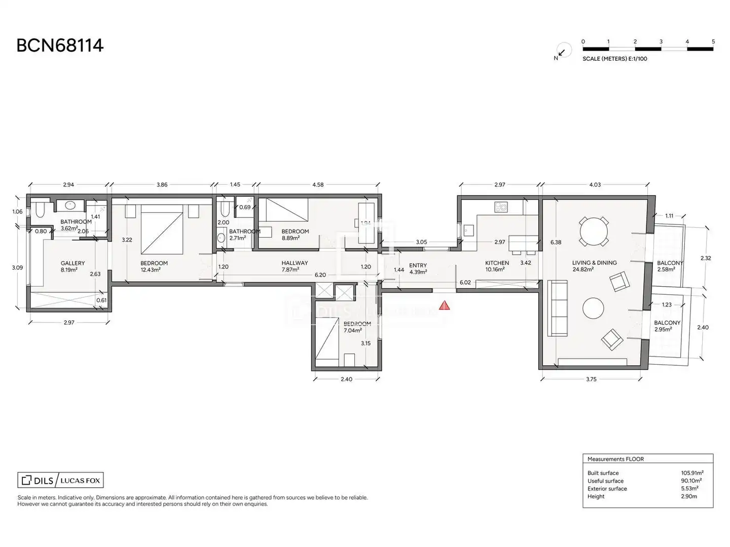Piso en venta en Barcelona con Aire acondicionado, Terraza y Balcón
