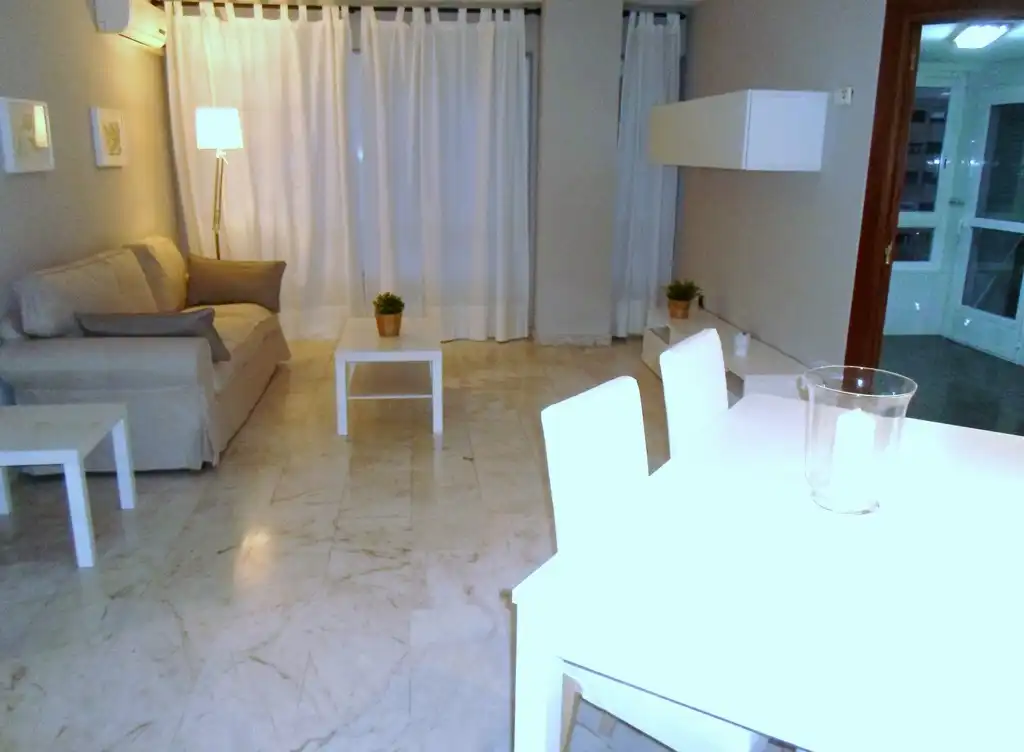 Sala de estar de Piso de alquiler en Valencia con Aire acondicionado, Calefacción y Amueblado