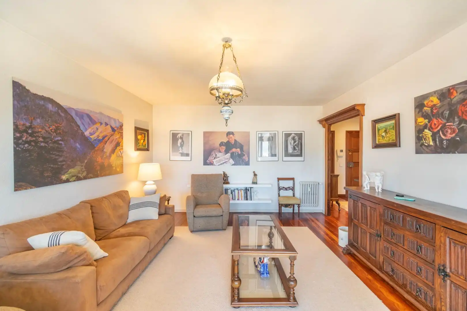 Living room of Flat for sale in 2º Ensanche