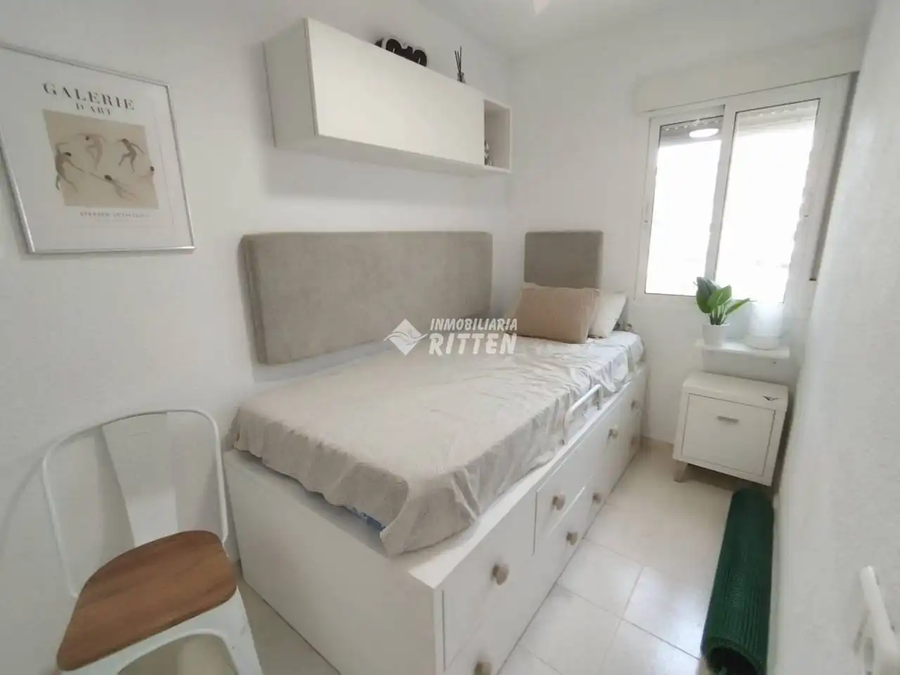 Schlafzimmer von Wohnung zur Miete in La Manga del Mar Menor mit Klimaanlage, Terrasse und Möbliert