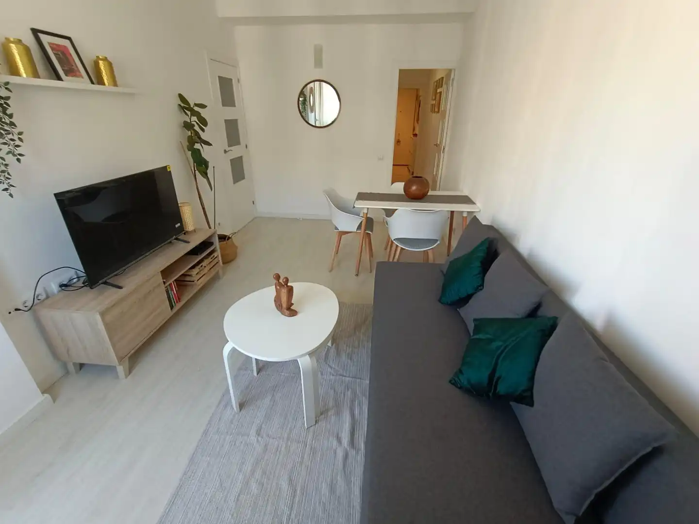 Wohnzimmer von Wohnungen zur Miete in Barcelona mit Klimaanlage, Heizung und Parkett