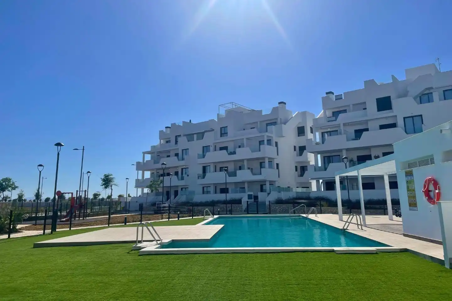 Außenansicht von Wohnungen zur Miete in Torre-Pacheco mit Klimaanlage, Terrasse und Möbliert