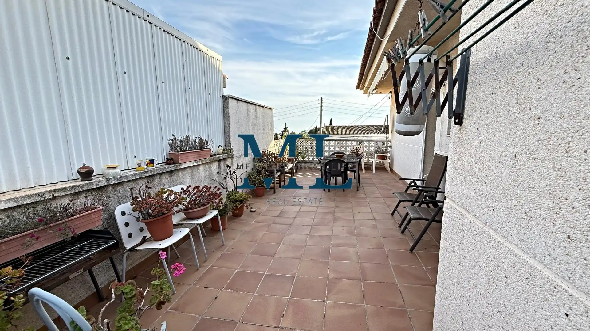 Terrassa de Casa o xalet en venda en Vilanova i la Geltrú amb Calefacció, Jardí privat i Piscina