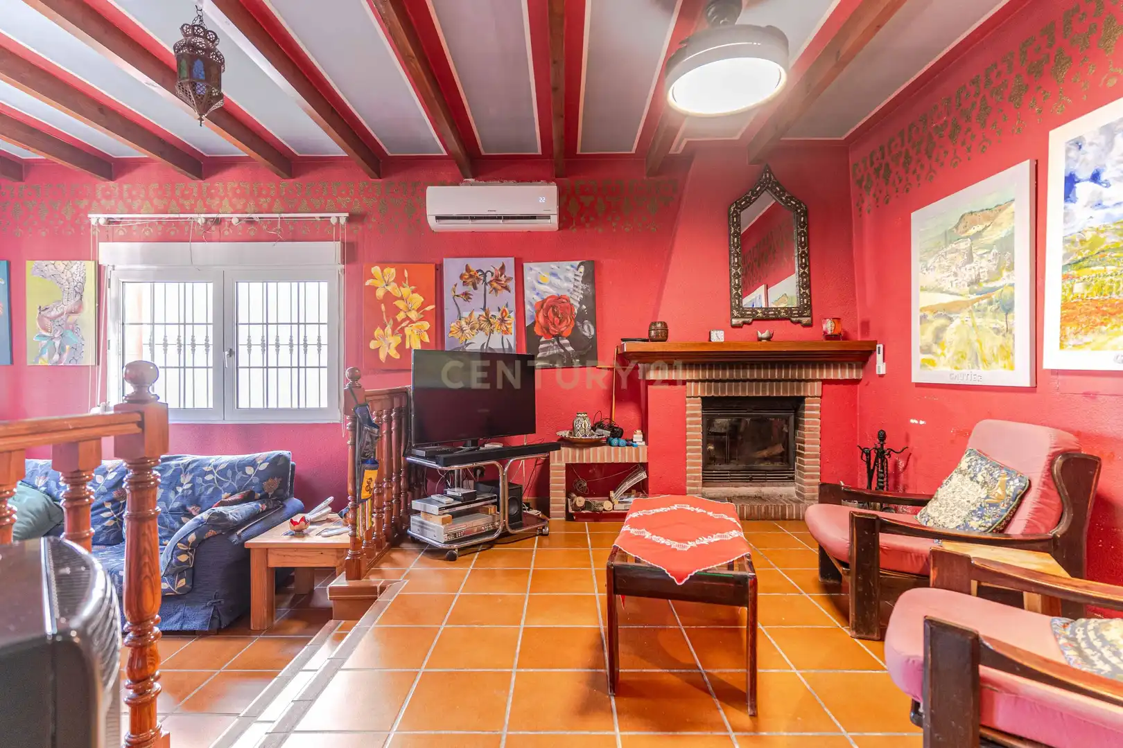 Sala de estar de Casa o chalet en venta en Íllora con Aire acondicionado, Jardín privado y Trastero