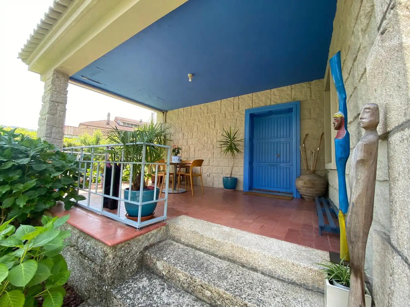 Terrassa de Casa o xalet en venda en Leiro amb Aire condicionat, Calefacció i Jardí privat