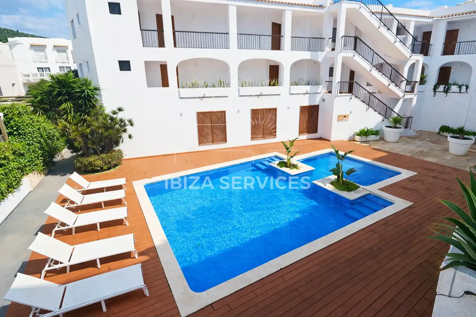Swimming pool of Flat for sale in Santa Eulària des Riu  with Air Conditioner and Swimming Pool
