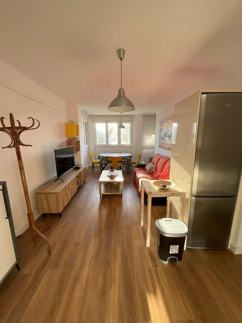 Sala d'estar de Pis en venda en El Ejido amb Aire condicionat, Jardí privat i Parquet
