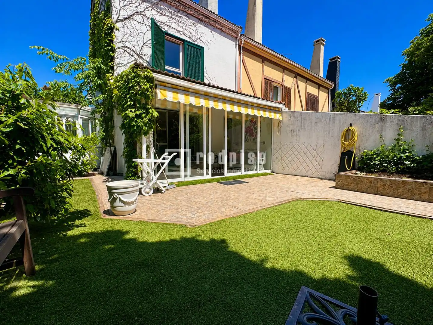 Jardí de Casa o xalet de lloguer en Collado Mediano amb Calefacció, Jardí privat i Terrassa