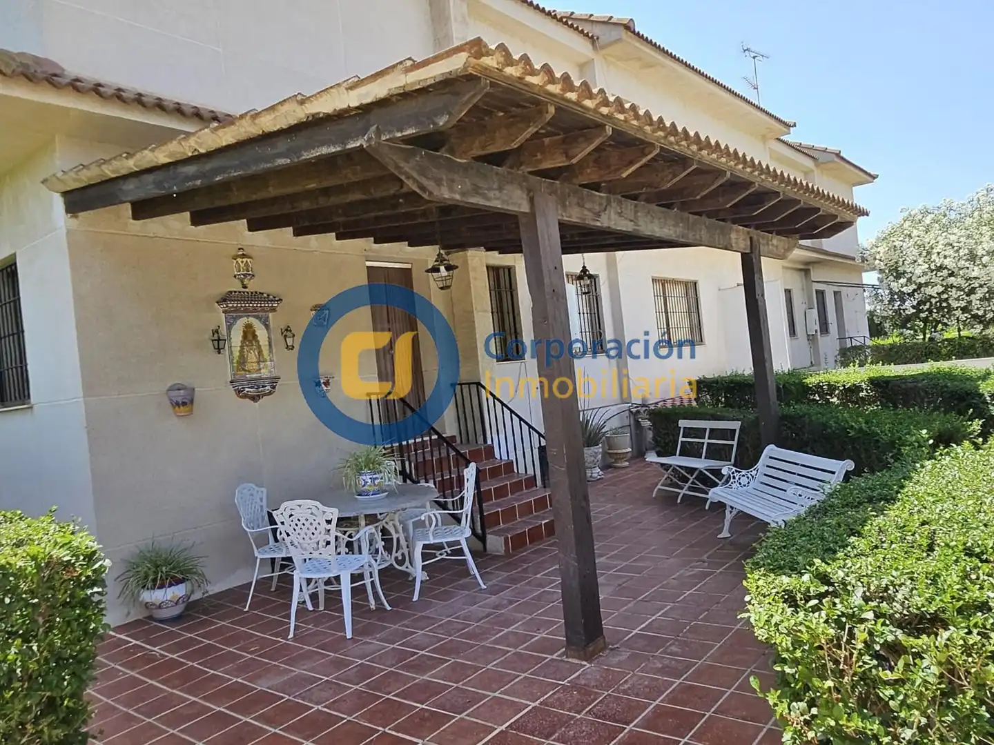 Terrassa de Casa o xalet en venda en Lorca amb Aire condicionat, Jardí privat i Piscina