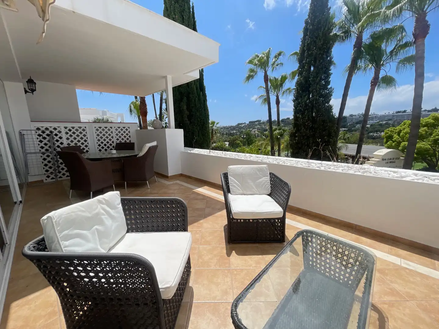 Terraza de Apartamento de alquiler en Marbella con Aire acondicionado, Terraza y Amueblado