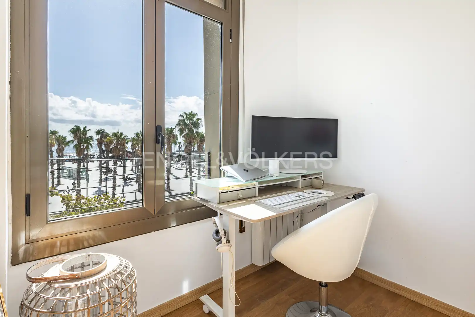 Schlafzimmer von Wohnung zur Miete in Barcelona mit Heizung, Parkett und Möbliert