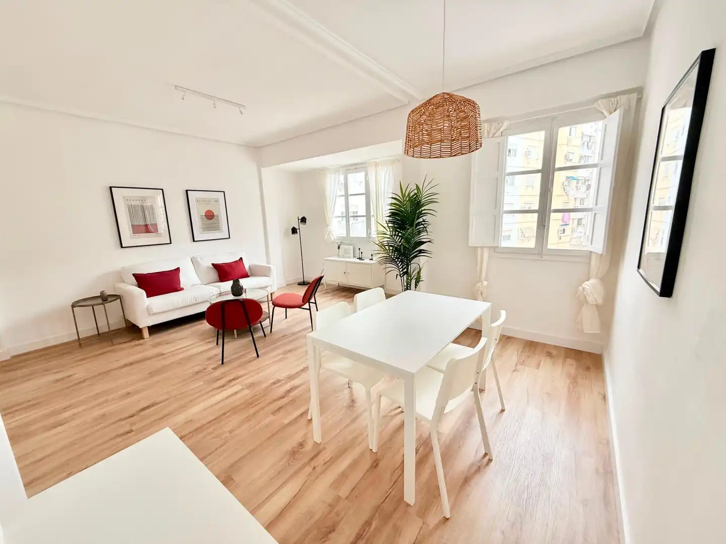 Sala de estar de Piso de alquiler en Valencia con Calefacción, Parquet y Amueblado