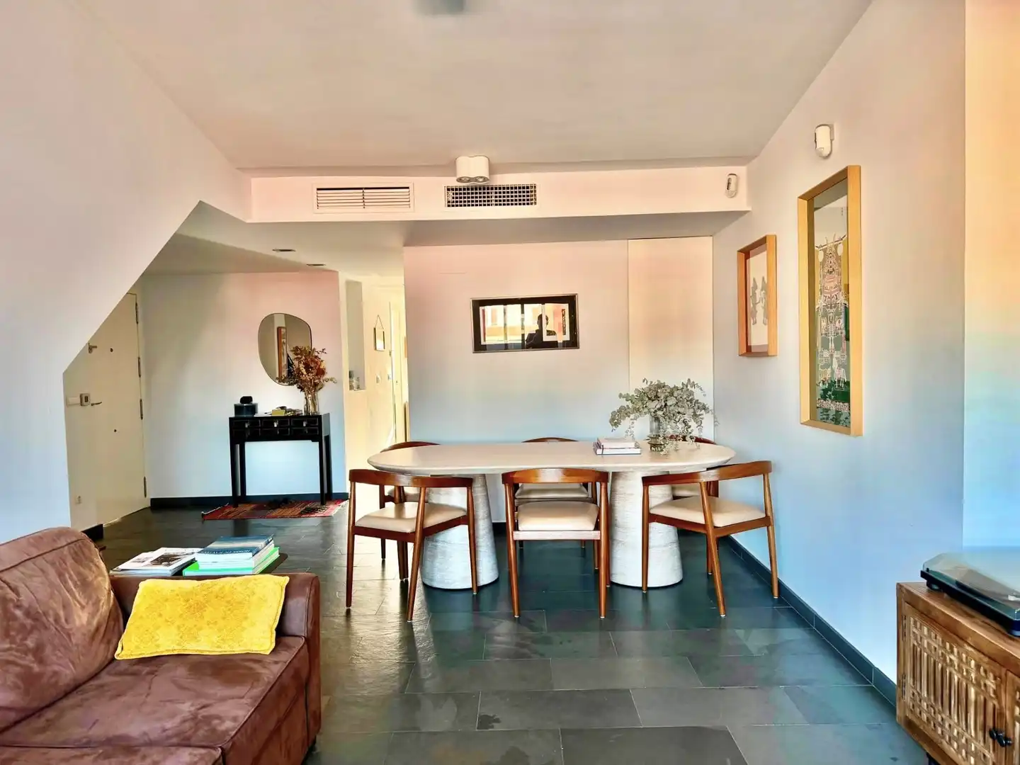 Esszimmer von Dachboden zum Verkauf in Alicante / Alacant mit Klimaanlage, Heizung und Terrasse