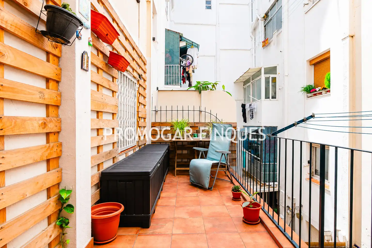 Balcony of Flat for sale in Ripollet  with Parquet flooring, Terrace and Oven