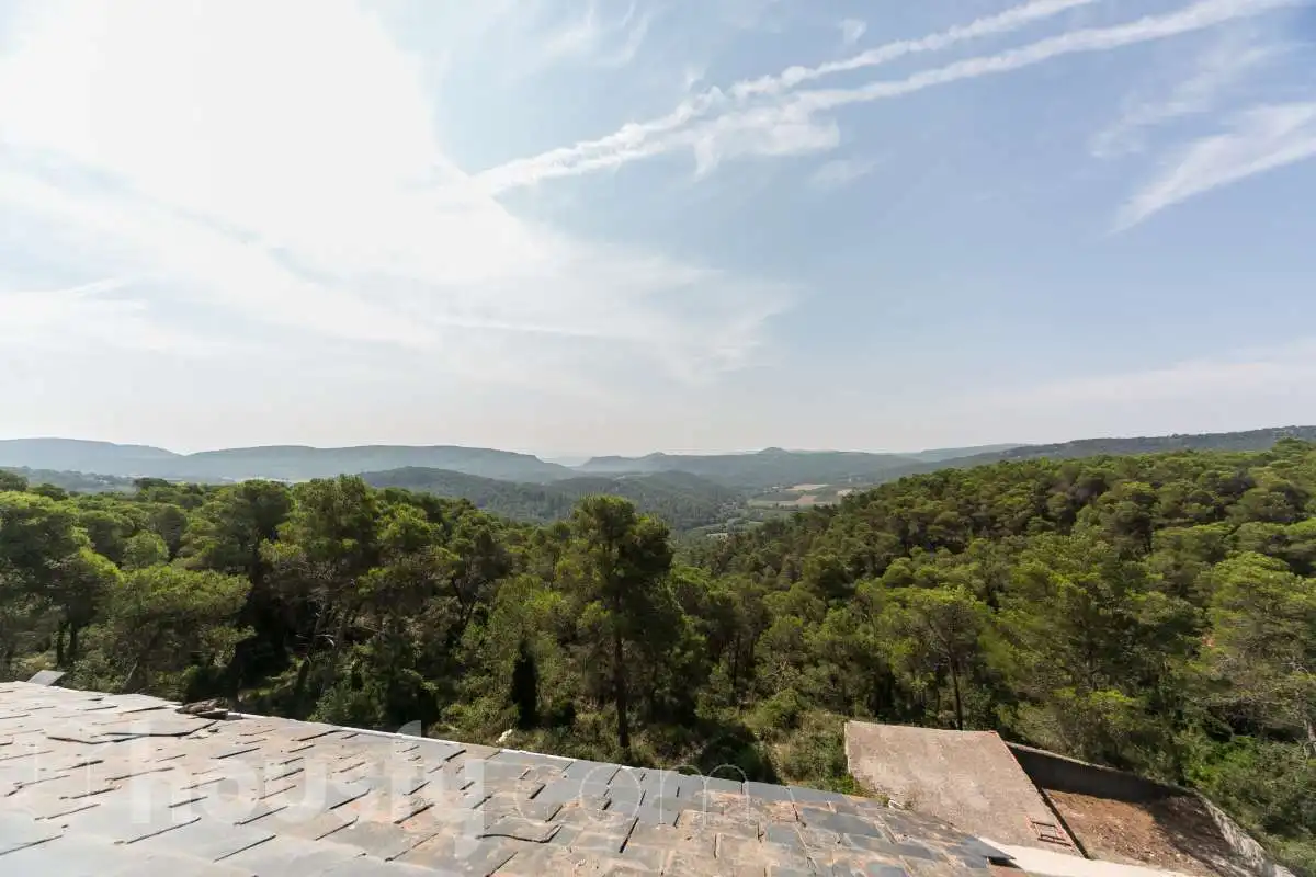 Vista exterior de Casa o xalet en venda en La Llacuna amb Calefacció, Jardí privat i Parquet