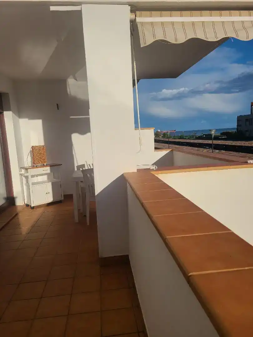 Terrasse von Wohnungen zur Miete in Vera mit Klimaanlage, Schwimmbad und Möbliert