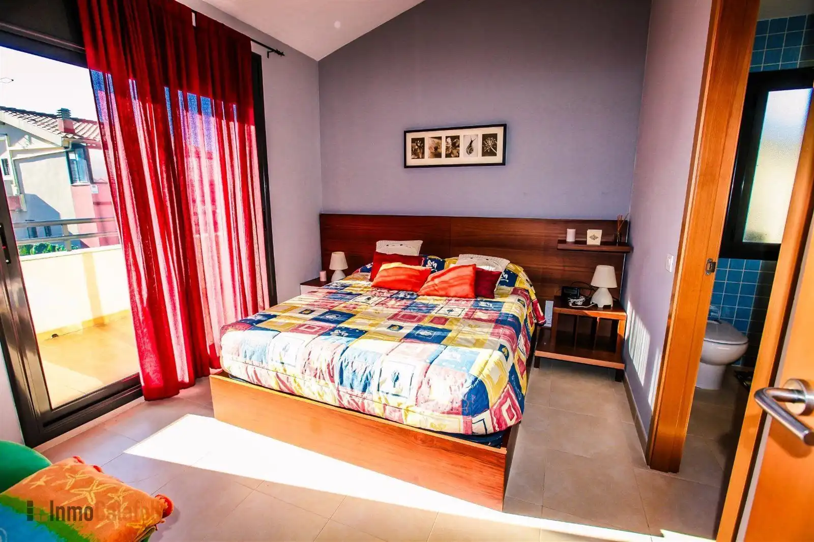 Schlafzimmer von Haus oder Chalet zur Miete in Calafell mit Klimaanlage, Heizung und Terrasse