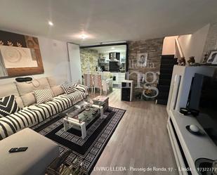 Living room of Single-family semi-detached for sale in Rosselló  with Heating, Parquet flooring and Terrace