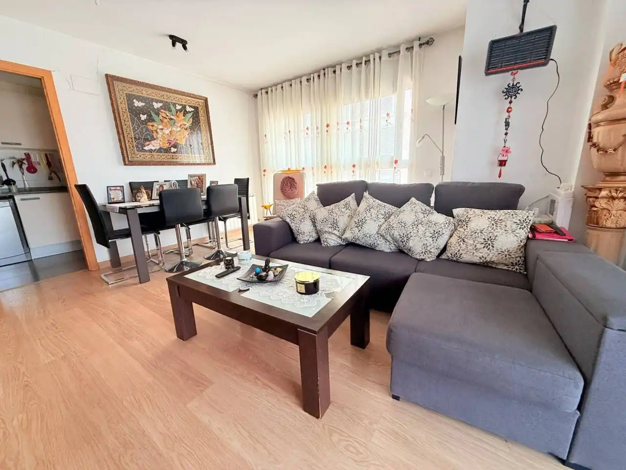 Living room of Flat for sale in Sant Celoni  with Heating, Furnished and Alarm
