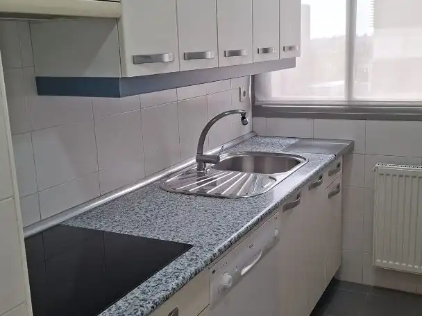Kitchen of Flat for sale in  Madrid Capital  with Air Conditioner