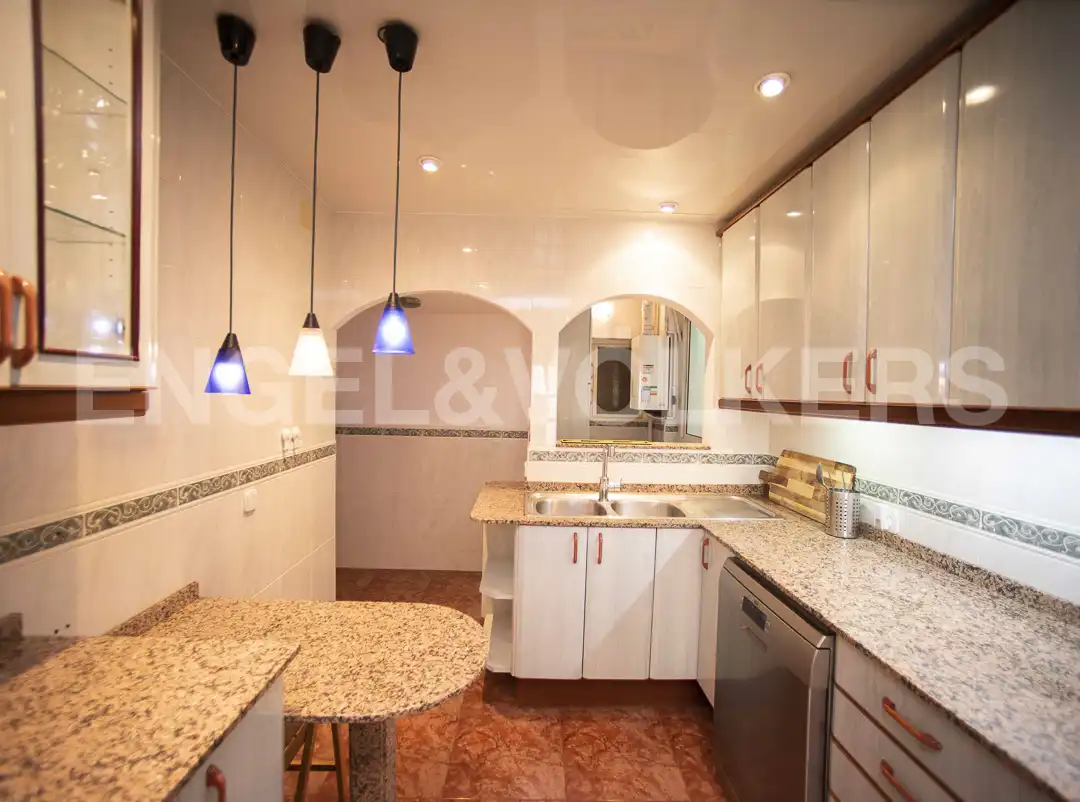 Kitchen of Flat for rent in Barcelona  with Air Conditioner, Heating and Parquet flooring