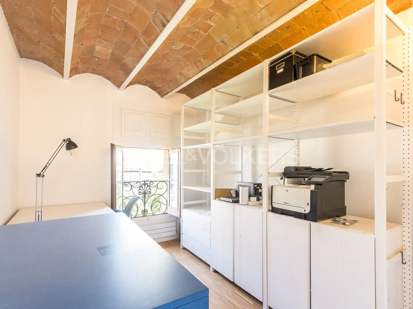 Küche von Dachboden zur Miete in Barcelona mit Klimaanlage, Heizung und Parkett