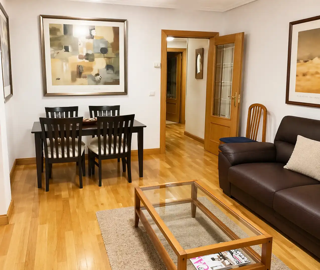 Sala de estar de Piso de alquiler en Santander con Calefacción, Amueblado y Horno
