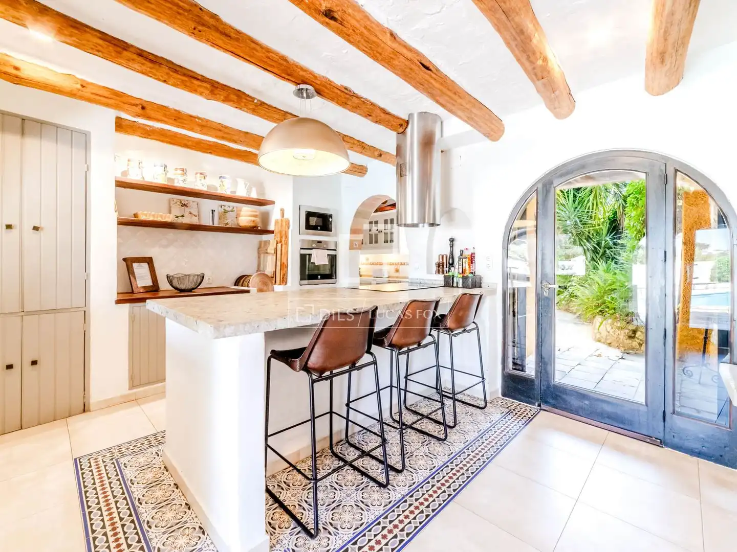 Cocina de Finca rústica en venta en Canyelles con Aire acondicionado, Calefacción y Jardín privado