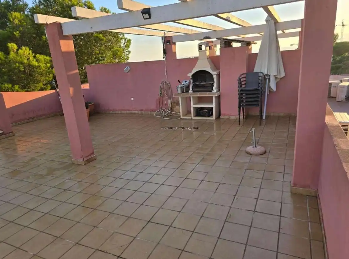 Terraza de Ático de alquiler en Benalmádena con Aire acondicionado, Terraza y Amueblado