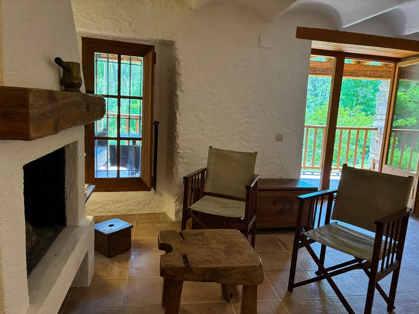 Sala d'estar de Finca rústica en venda en Borredà amb Jardí privat, Terrassa i Traster