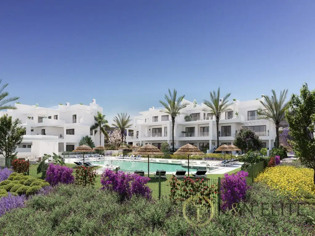 Exterior view of Attic for sale in Estepona  with Air Conditioner, Terrace and Swimming Pool