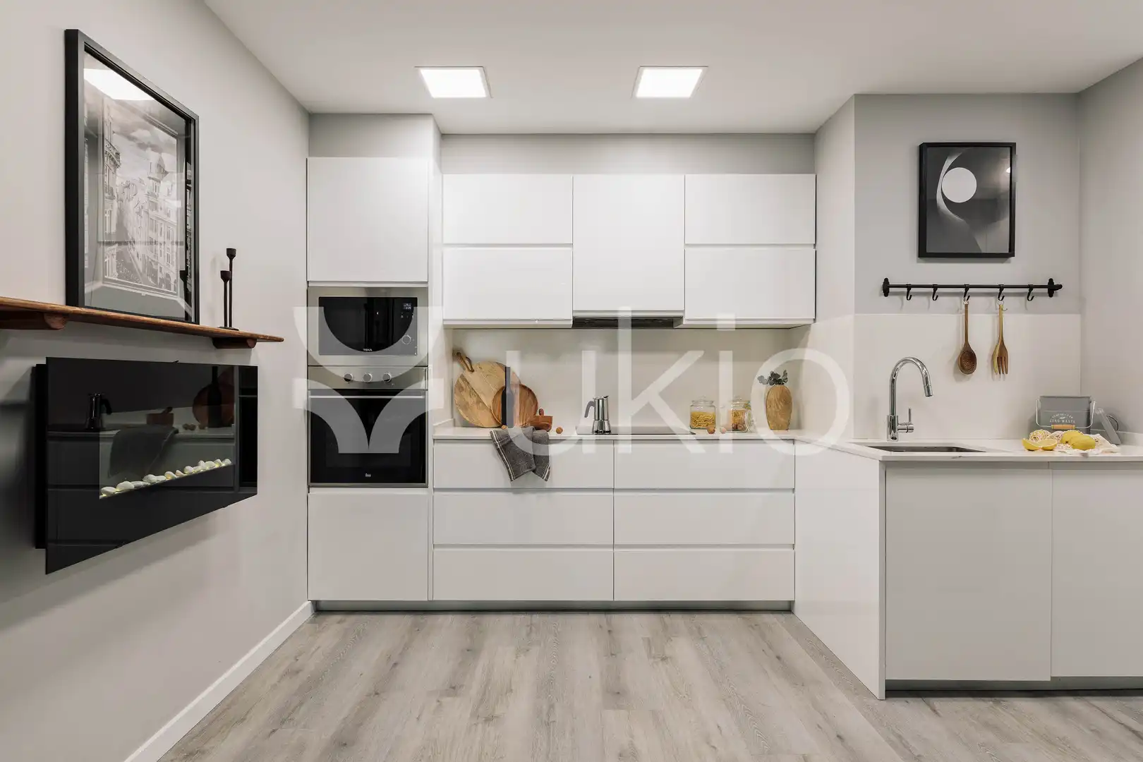 Kitchen of Apartments for rent in Barcelona  with Air Conditioner, Heating and Terrace