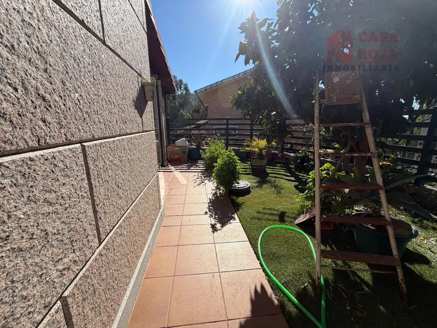 Garden of Detached homes for sale in Moaña  with Heating, Parquet flooring and Terrace