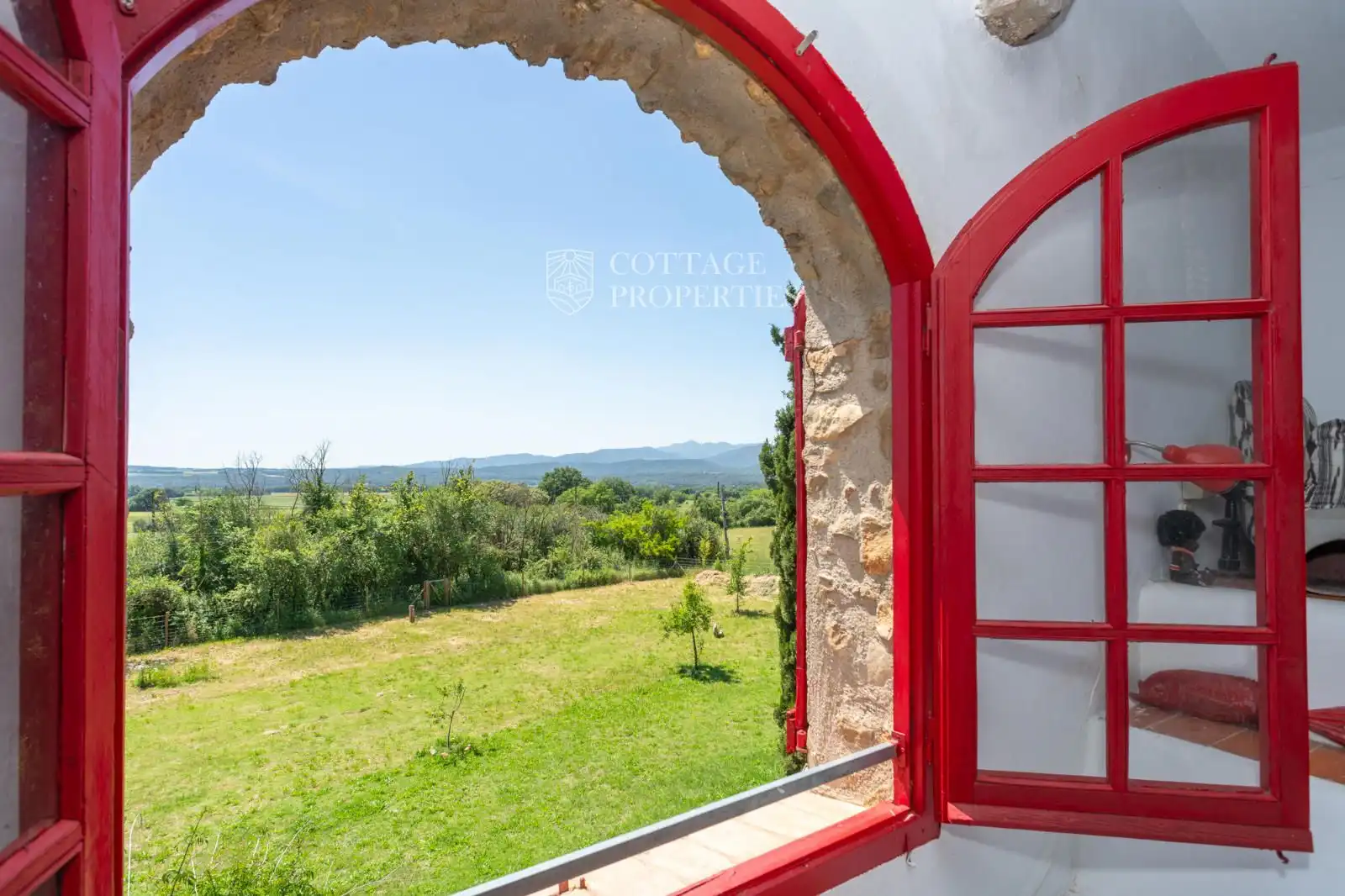 Terraza de Finca rústica en venta en Maià de Montcal con Calefacción y Piscina