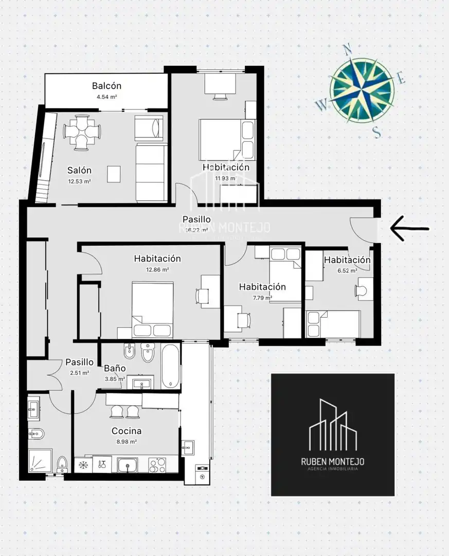 Wohnung zur Miete in Salamanca mit Heizung, Parkett und Terrasse