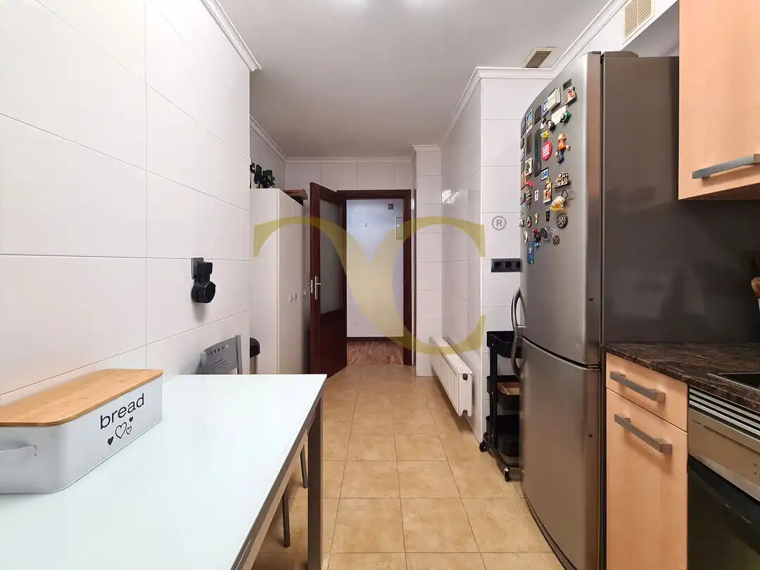 Kitchen of Flat for sale in Gijón   with Heating, Terrace and Furnished