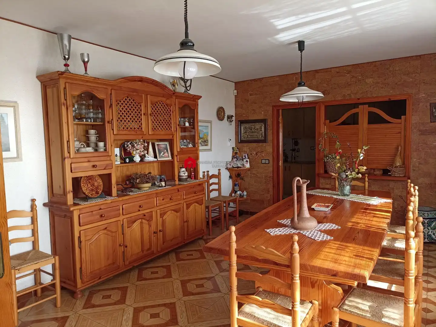 Menjador de Finca rústica en venda en L'Aldea amb Aire condicionat, Calefacció i Jardí privat