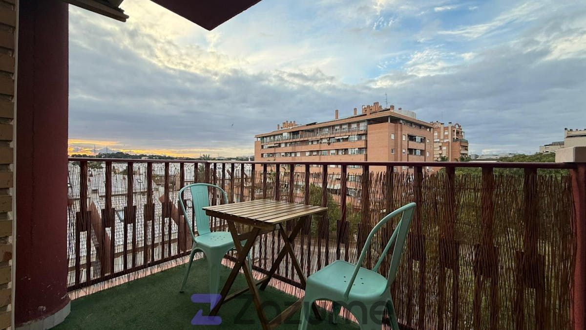 Balcony of Flat to rent in  Murcia Capital  with Air Conditioner, Heating and Parquet flooring