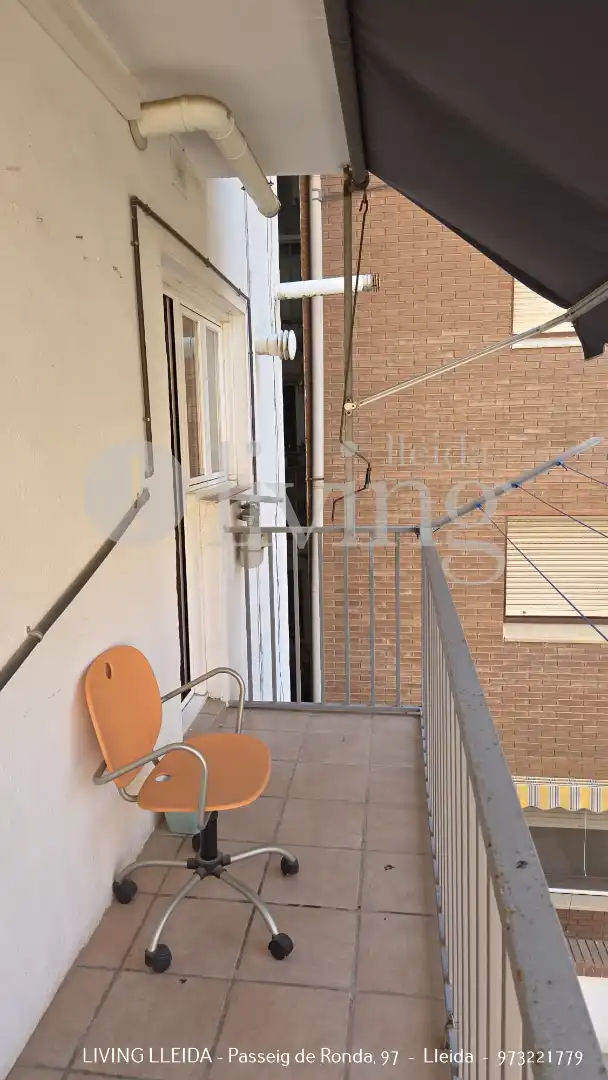 Balcony of Flat for rent in Lleida  with Heating, Parquet flooring and Furnished
