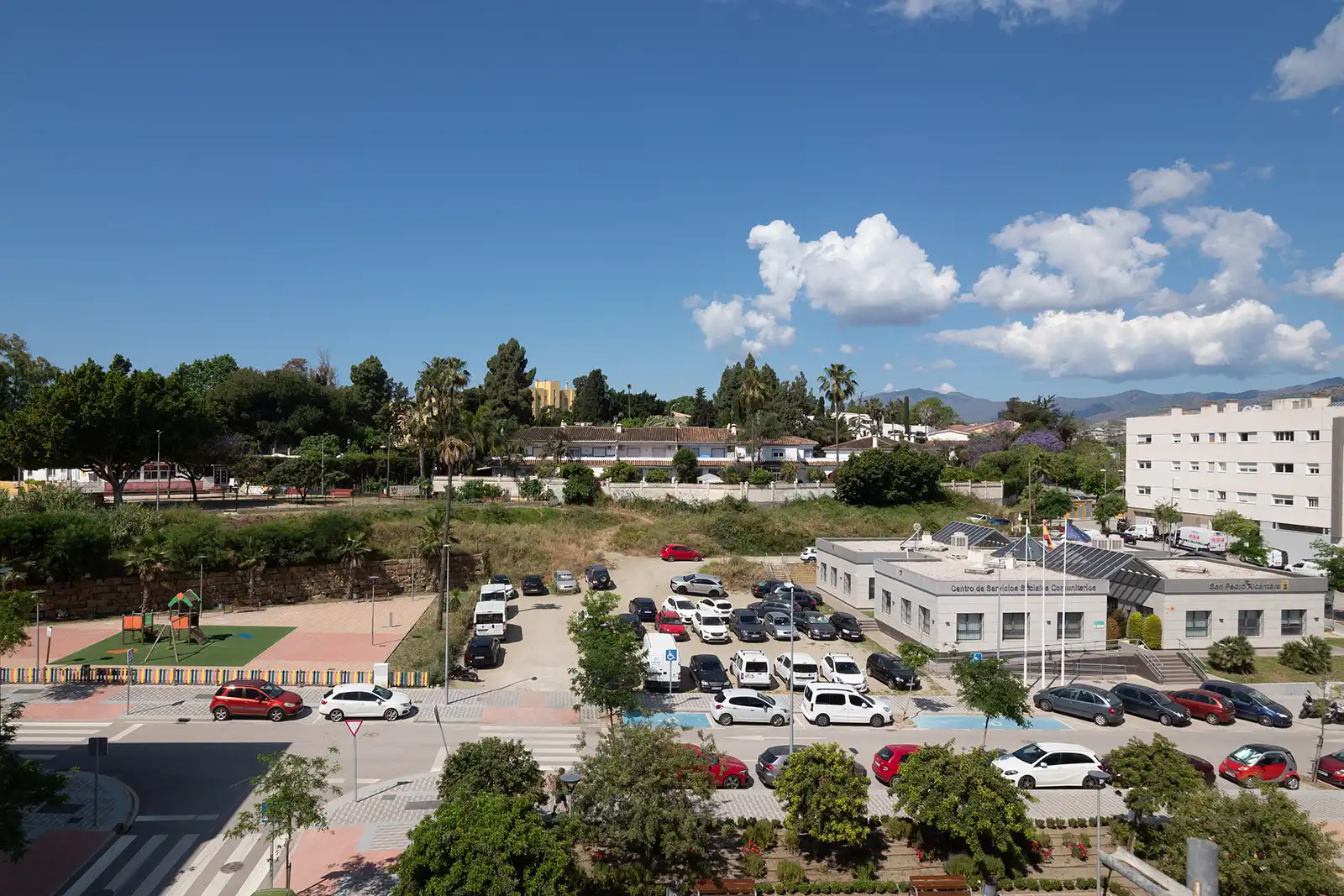 Parking of Flat for sale in Marbella  with Air Conditioner, Home automation and Community pool