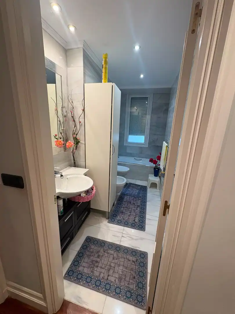 Baño de Apartamento de alquiler en Bilbao  con Calefacción, Amueblado y Horno
